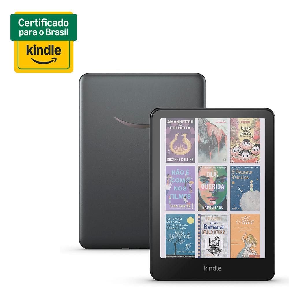 Amazon Kindle Colorsoft Signature Edition com Tela 7,05” Antirreflexo, Bluetooth, 32 GB, Preto
