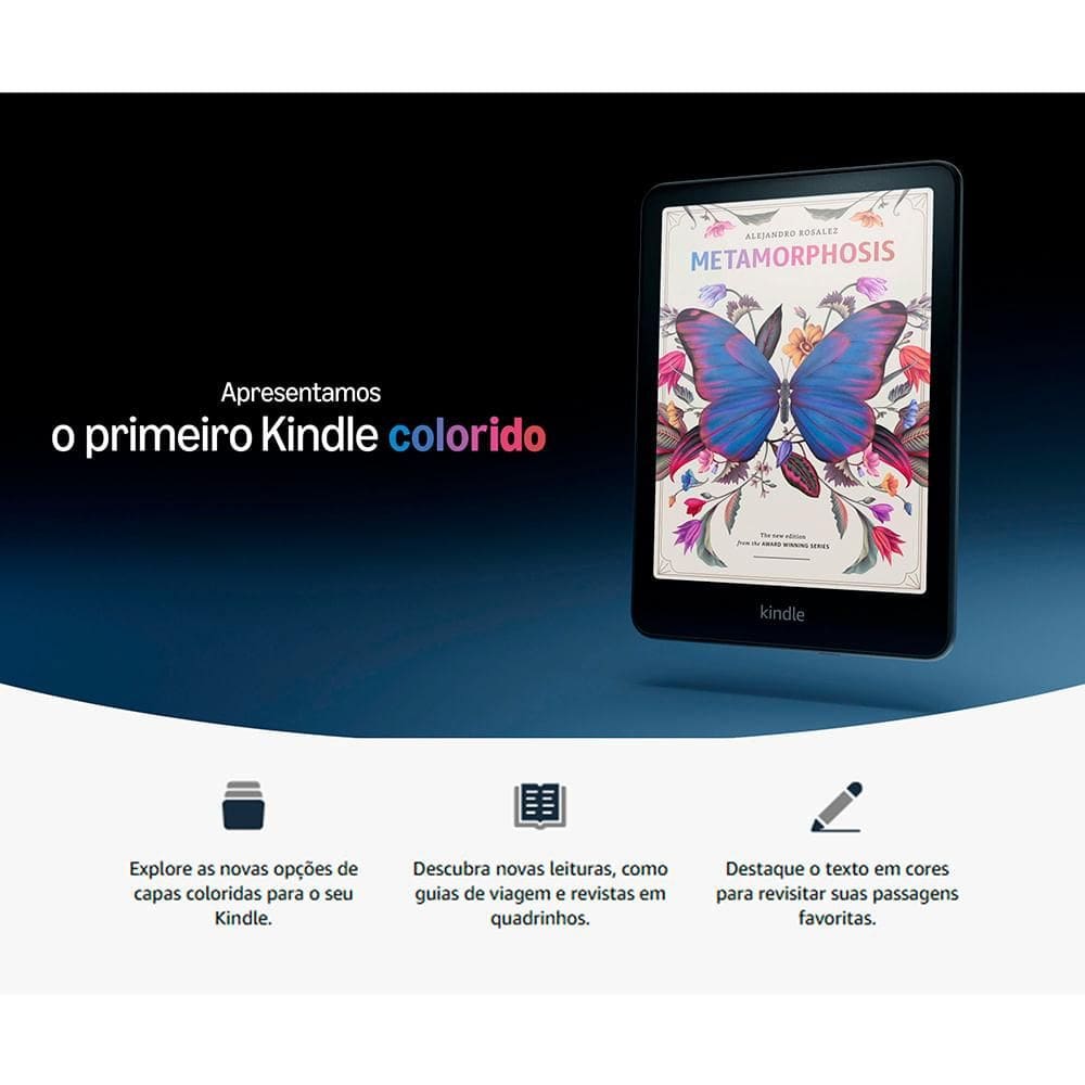 Amazon Kindle Colorsoft Signature Edition com Tela 7,05