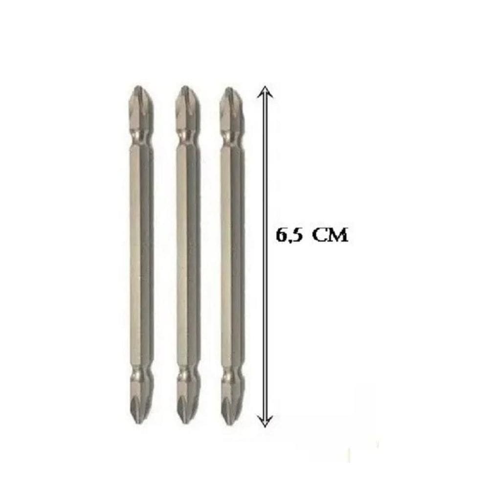 Ponteira Bits Dupla Imantada PH2 - 1/4 x 65mm