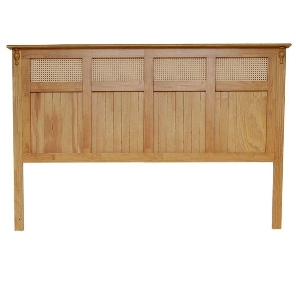 Cabeceira De Cama Com Rattan Garapa - Queen - 158 Cm