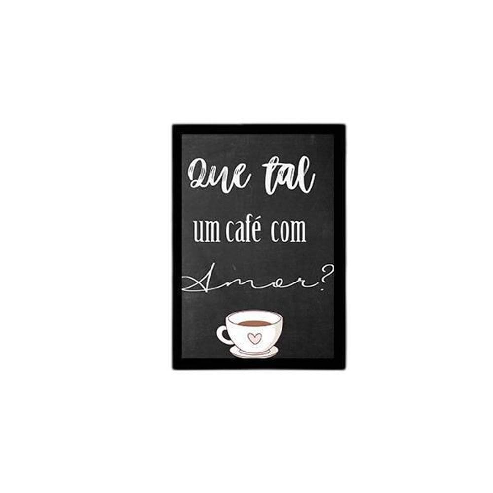 Quadro Que Tal Um Café Com Amor 24X18Cm