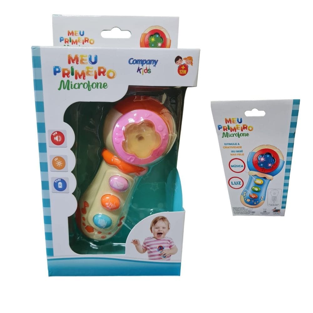 Brinquedo Infantil Criança Meu Primeiro Microfone Educativo