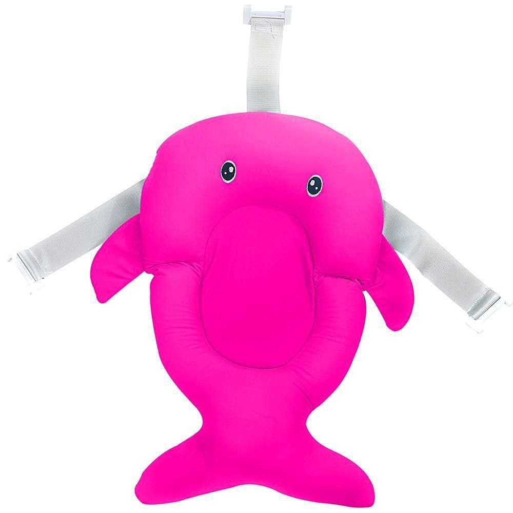 Almofada De Banho Para Bebê Rosa Escuro