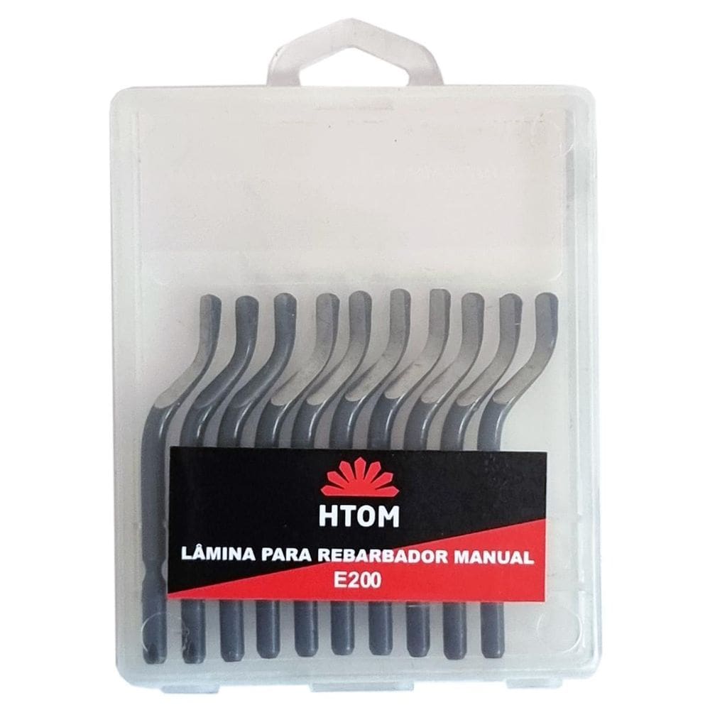 Kit 10 Lâminas E200 Para Rebarbador Aço Rápido