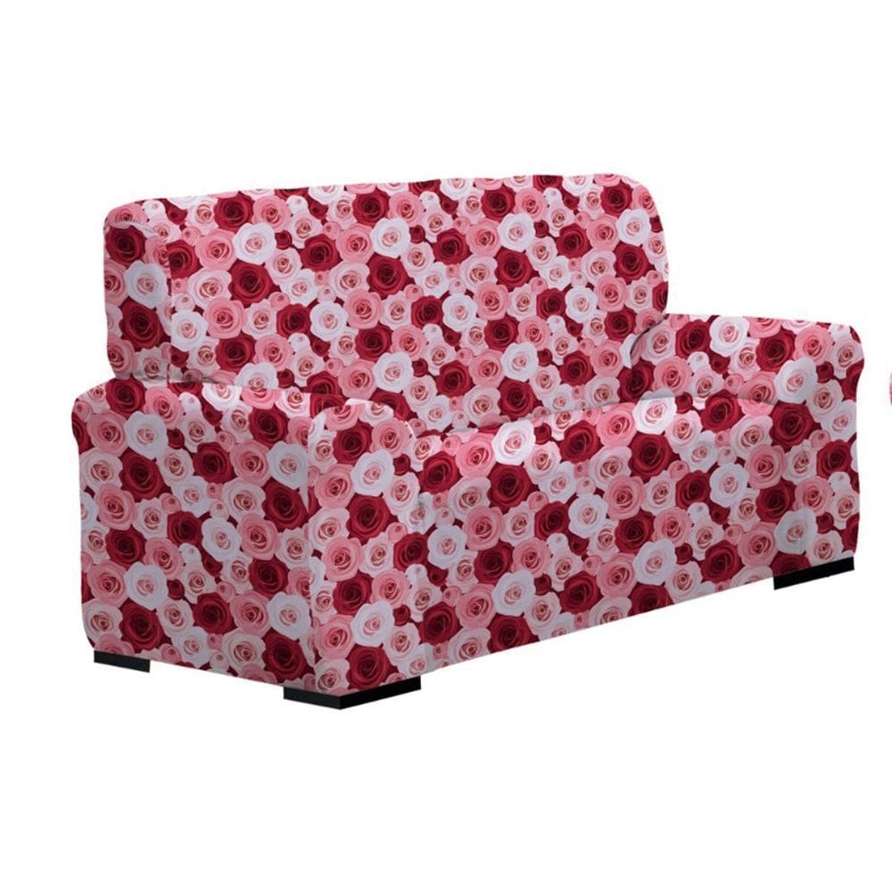 Capa De Sofá Coladinha 3 Lugar Estampada Coleção Jardins