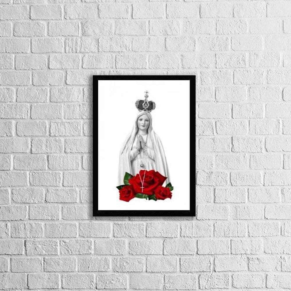 Quadro Nossa Senhora Imaculada Conceição 45X34Cm - Com Vidro