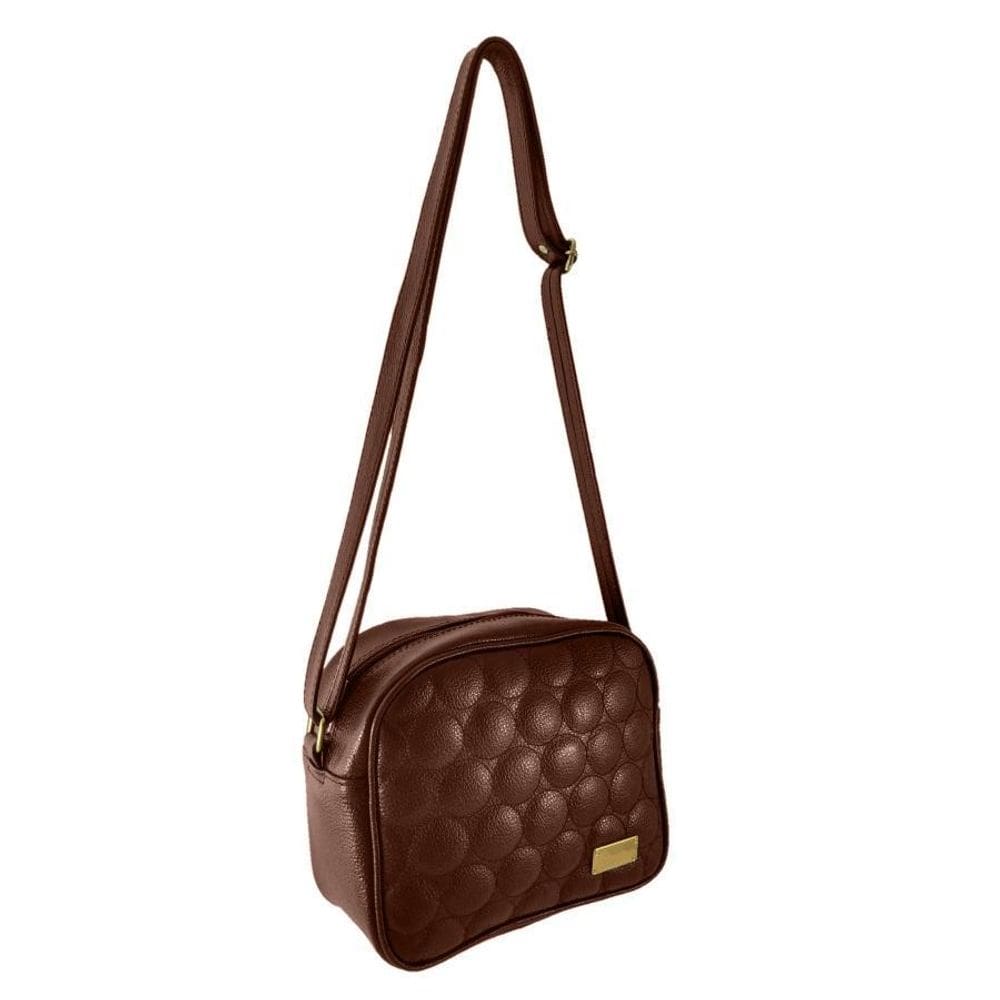 Bolsa Transversal Topgrife Couro Marrom