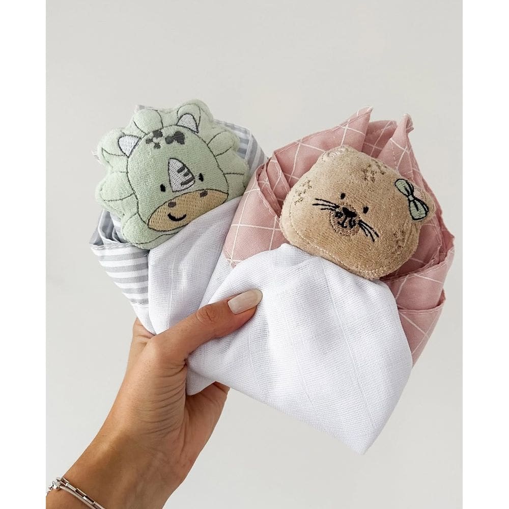 Naninha tecido de fralda soft com pelúcia