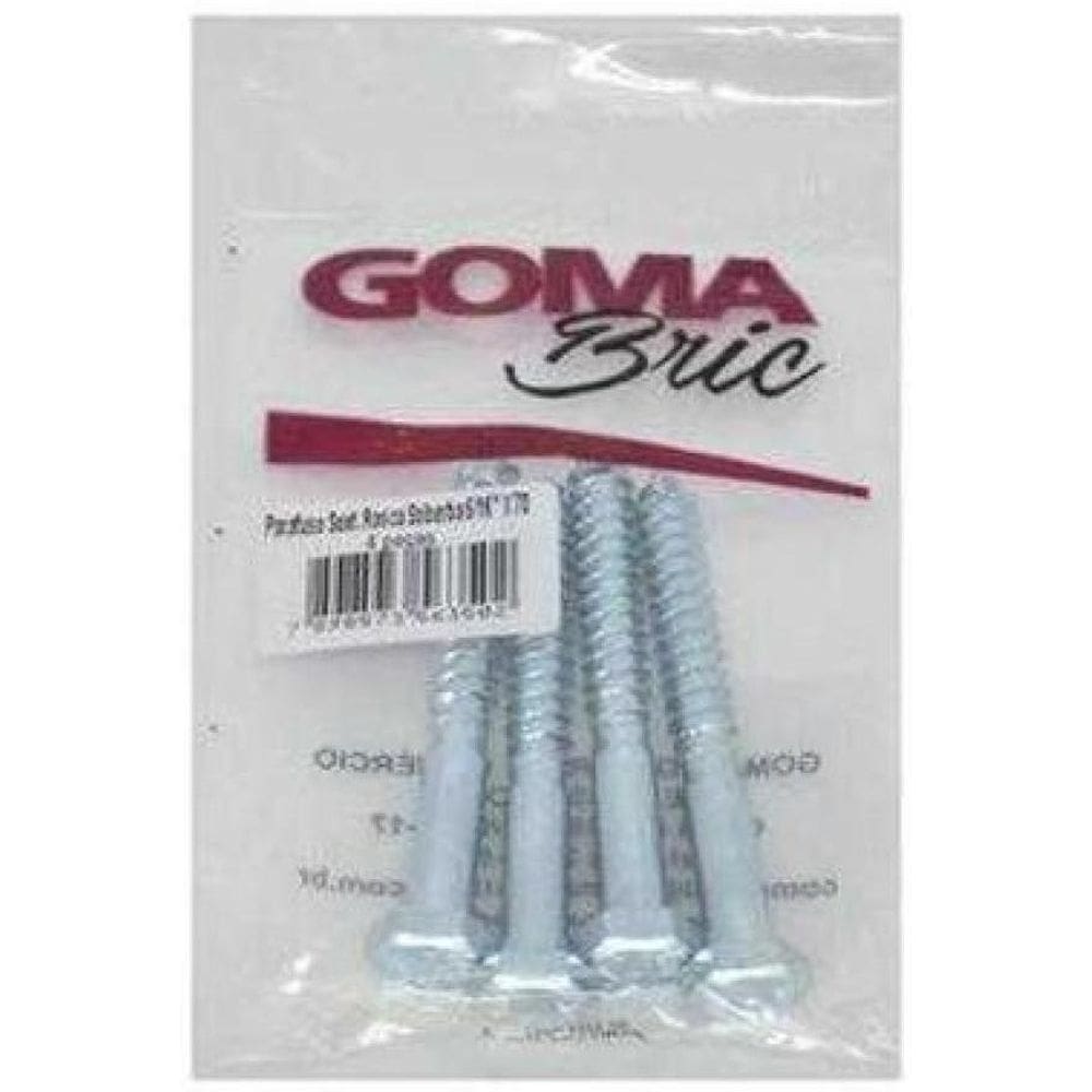 Parafuso Madeira Sextavado 51/6 X 60Mm 04 Pecas Goma