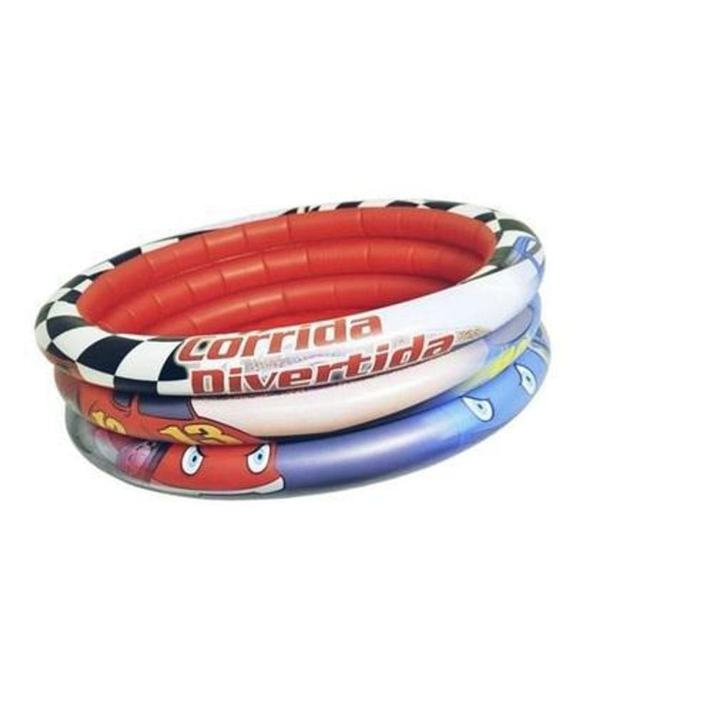 Piscina Infantil Inflável Colorida Corrida Maluca 66 Litros
