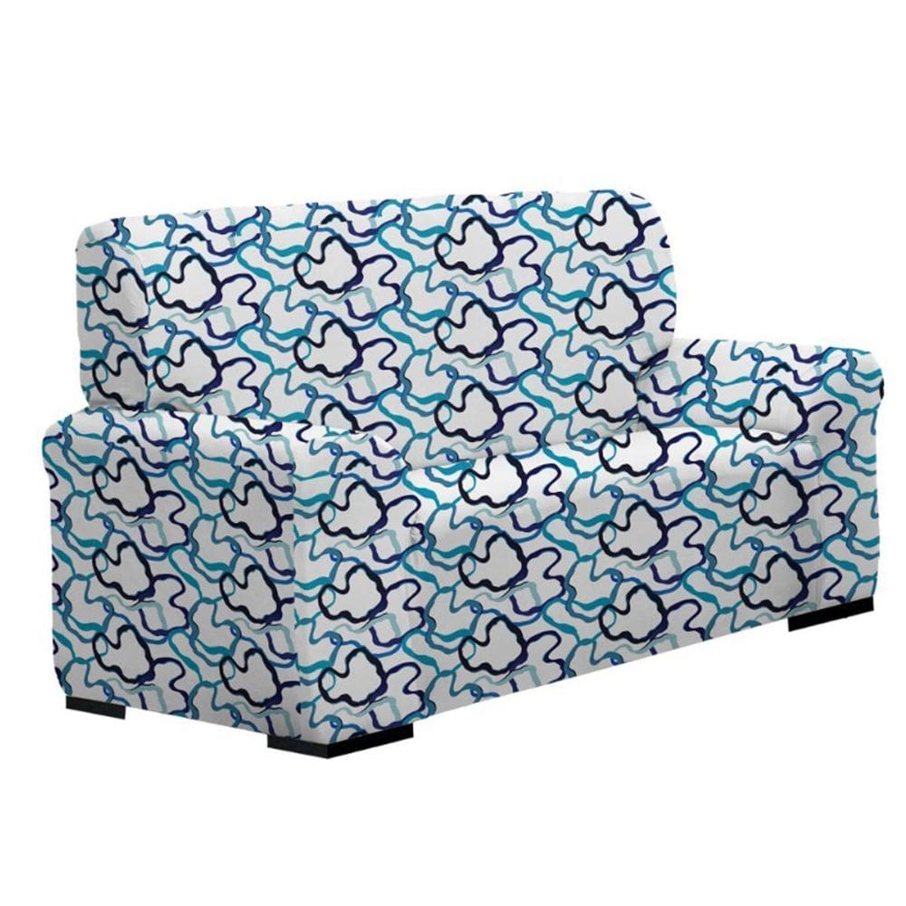 Capa De Sofá Coladinha 3 Lugar Estampada Coleção Jardins
