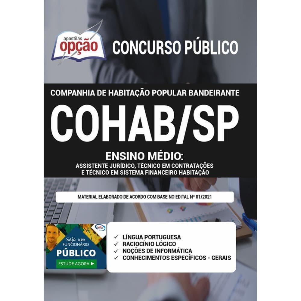 Apostila Concurso Cohab Sp - Ensino Médio