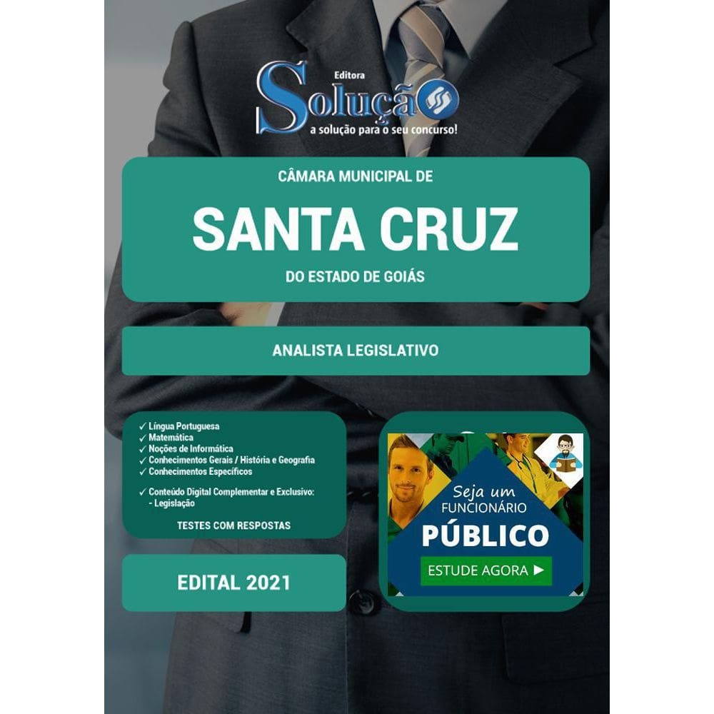 Apostila Câmara Santa Cruz Go - Analista Legislativo