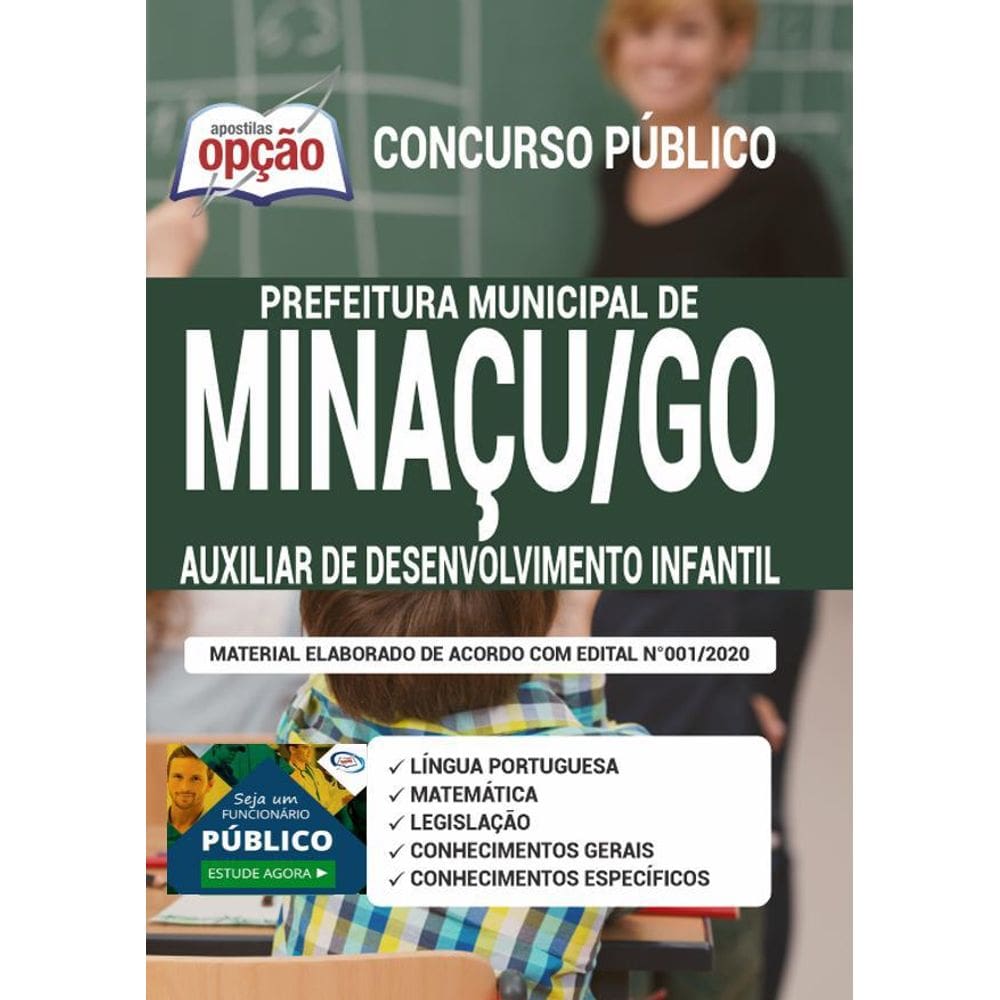 Apostila Minaçu Go - Auxiliar De Desenvolvimento Infantil