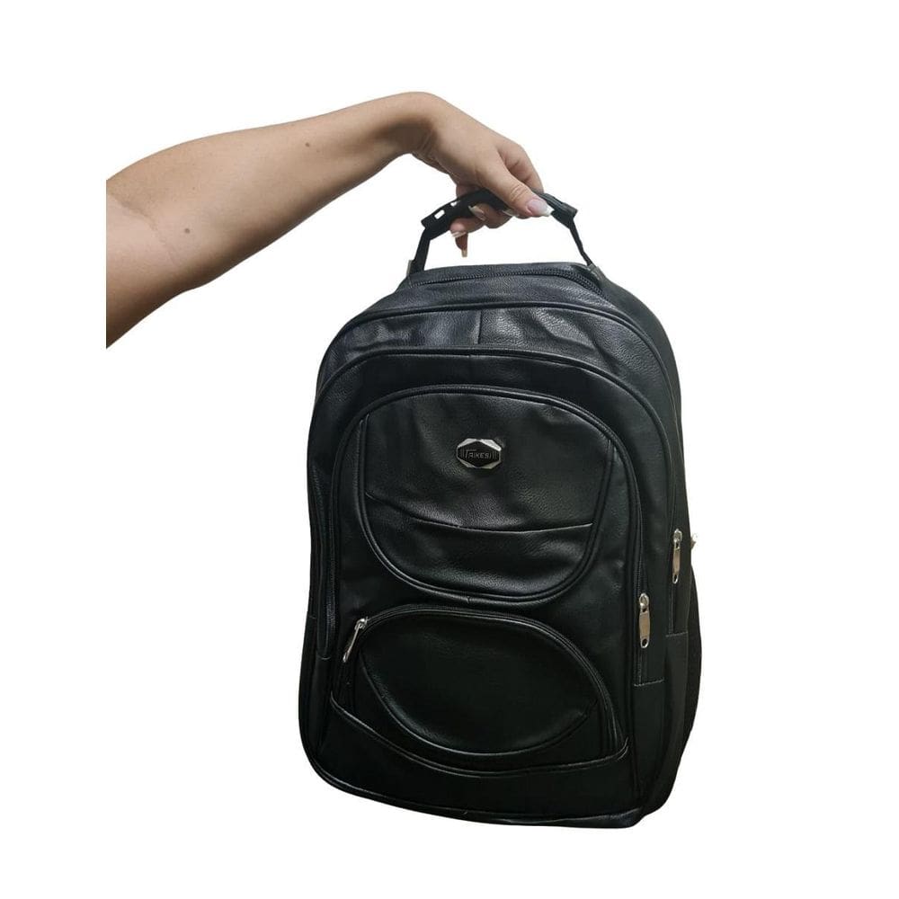 Mochila Executiva Grande Preto Para Porta Notebook Trabalho
