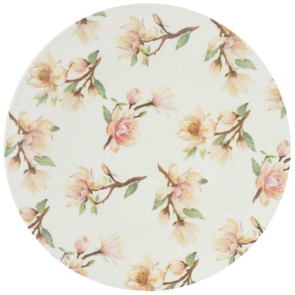 Prato Sobremesa Porcelana 20Cm Floral