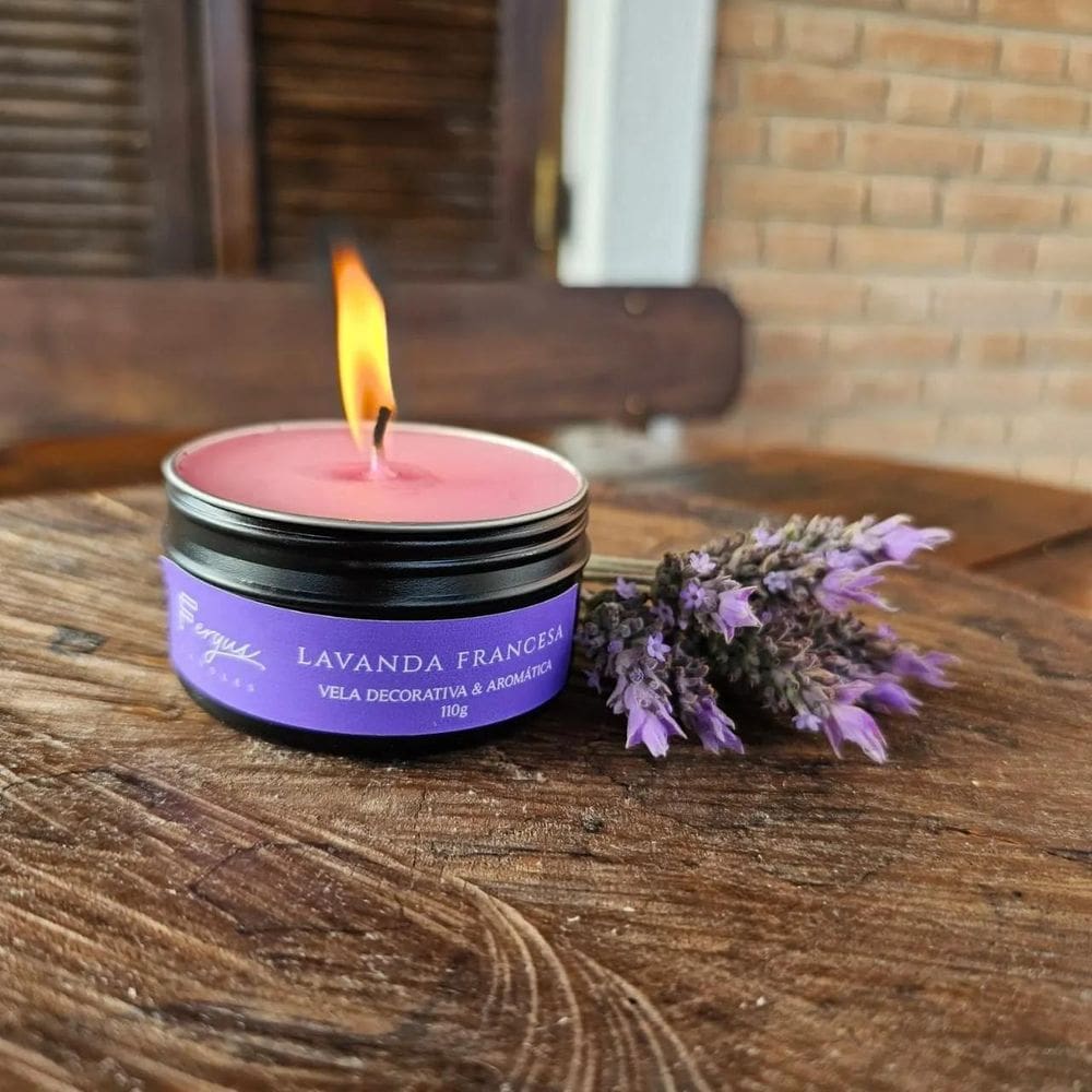 Vela Aromática de Lavanda Francesa - Fergus Candles