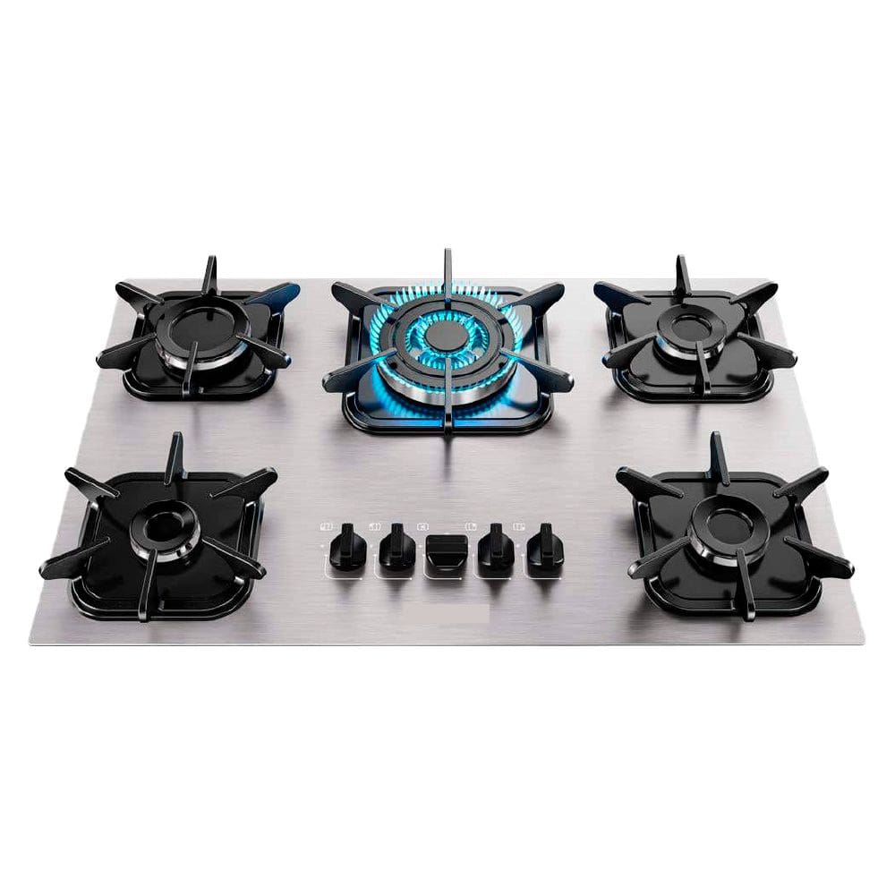Cooktop a Gás Mueller 5 Bocas Alumínio Tripla Chama Automatico-Bivolt
