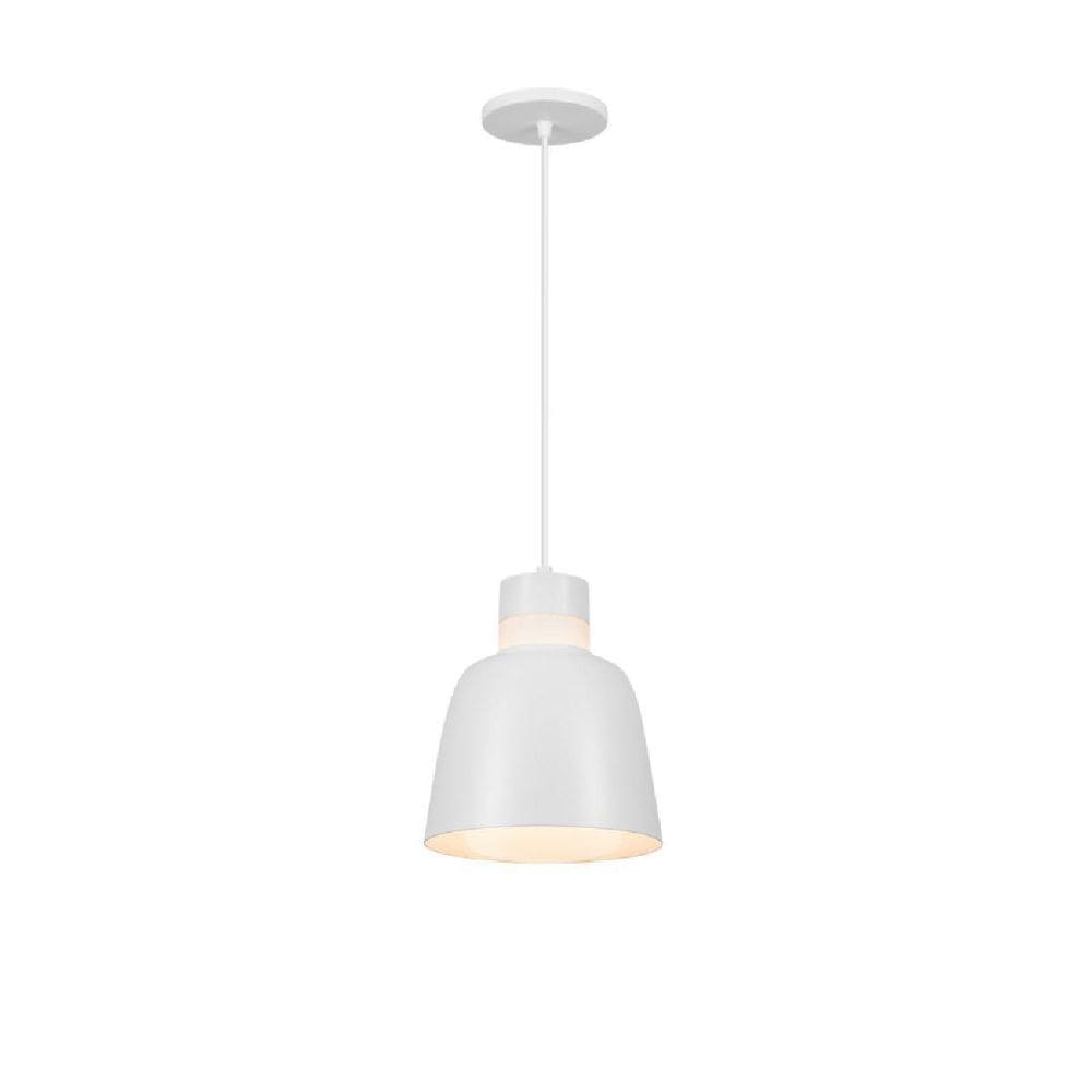 Luminária Pendente Led Torre Branco Para Balcão Mesa