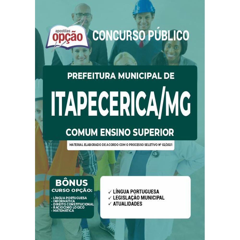 Apostila Concurso Itapecerica Mg - Cargos De Ensino Superior
