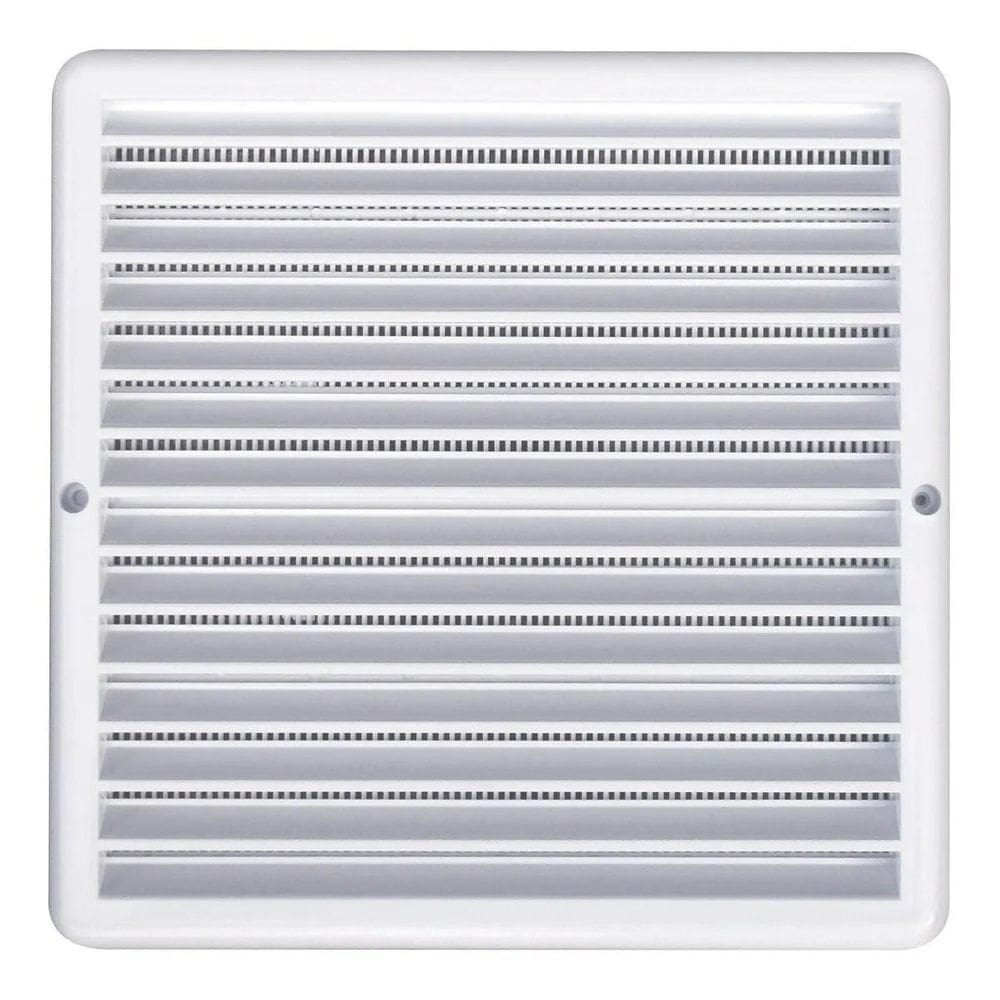 Grade Ventilação Quadrada Itc 25X25Cm Branca Com Tela