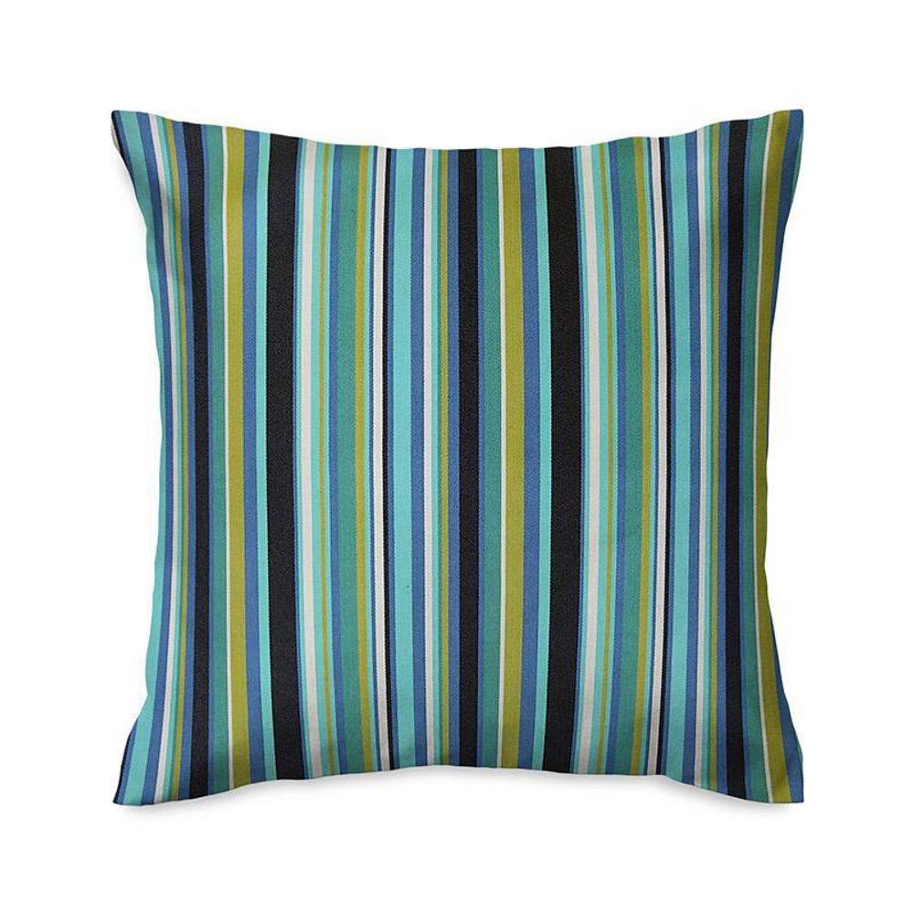 Capa De Almofada Vivain Listrado Verde Com Azul