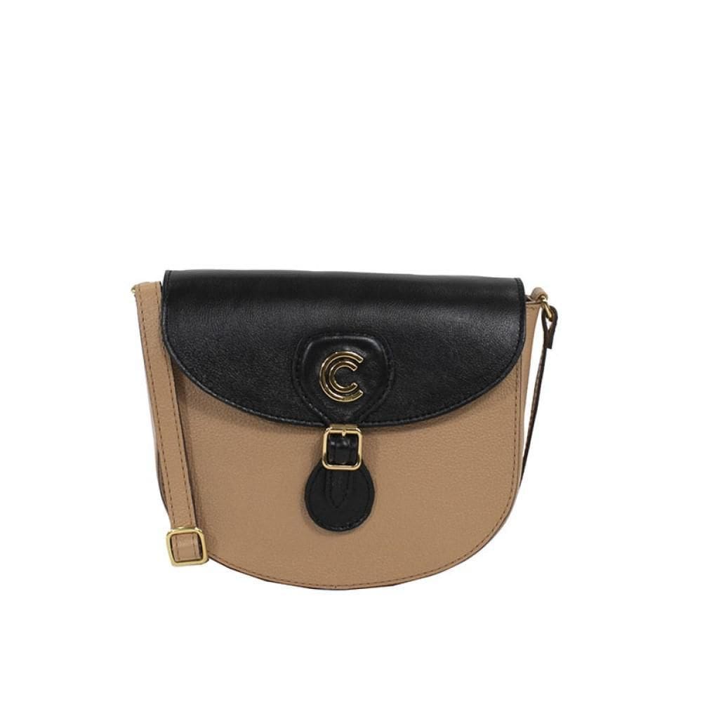 Bolsa Classe Couro Transversal Feminina 2883 Cb03 Nude