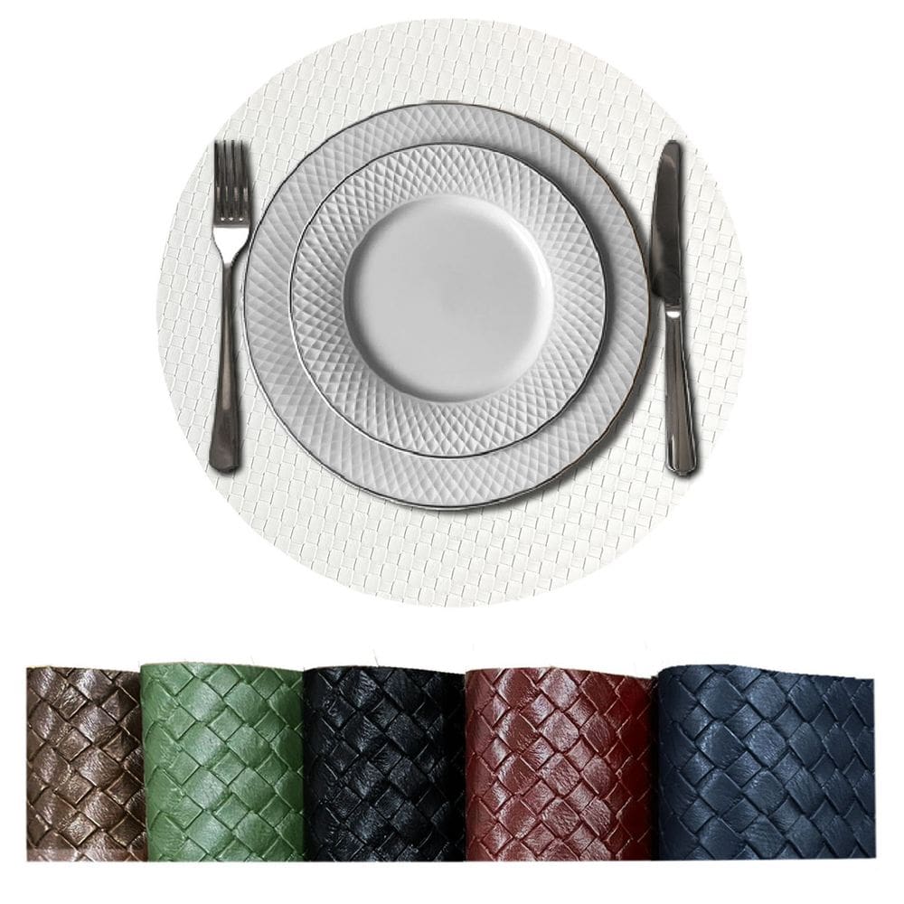 4 Jogo Americano Redondo Sousplat Mesa Posta Luxo Trm Vr