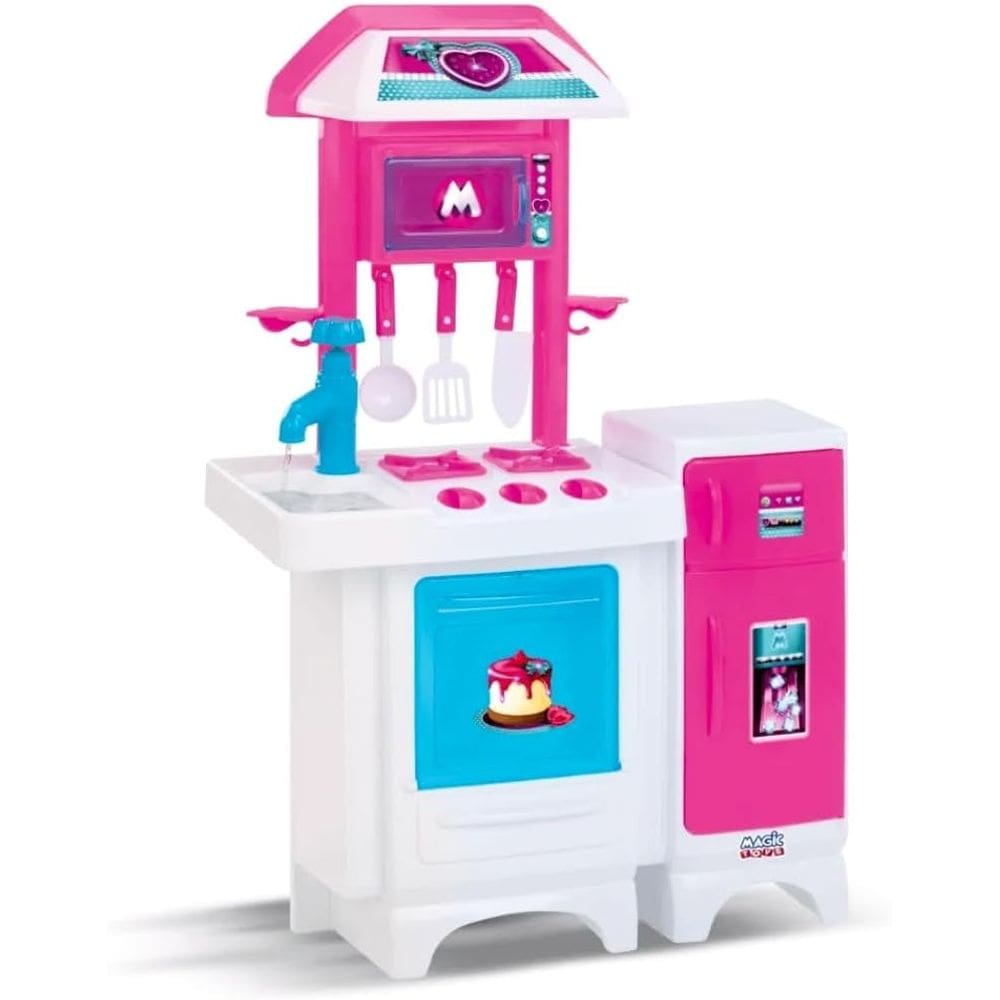 Cozinha Infantil Completa PINK com água Brinquedo Magic Toys
