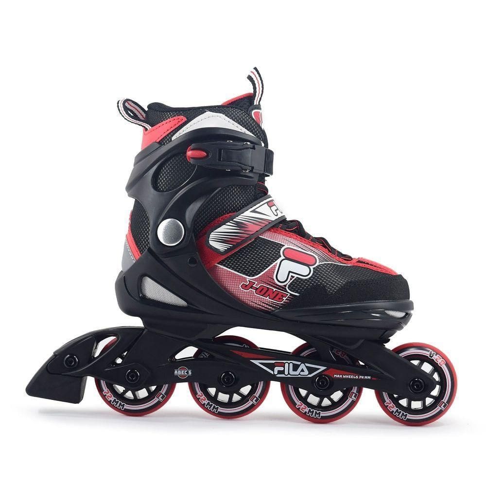 Patins Fila J-one Boy Infantil Ajustável Abec 5 P 26 Ao 30