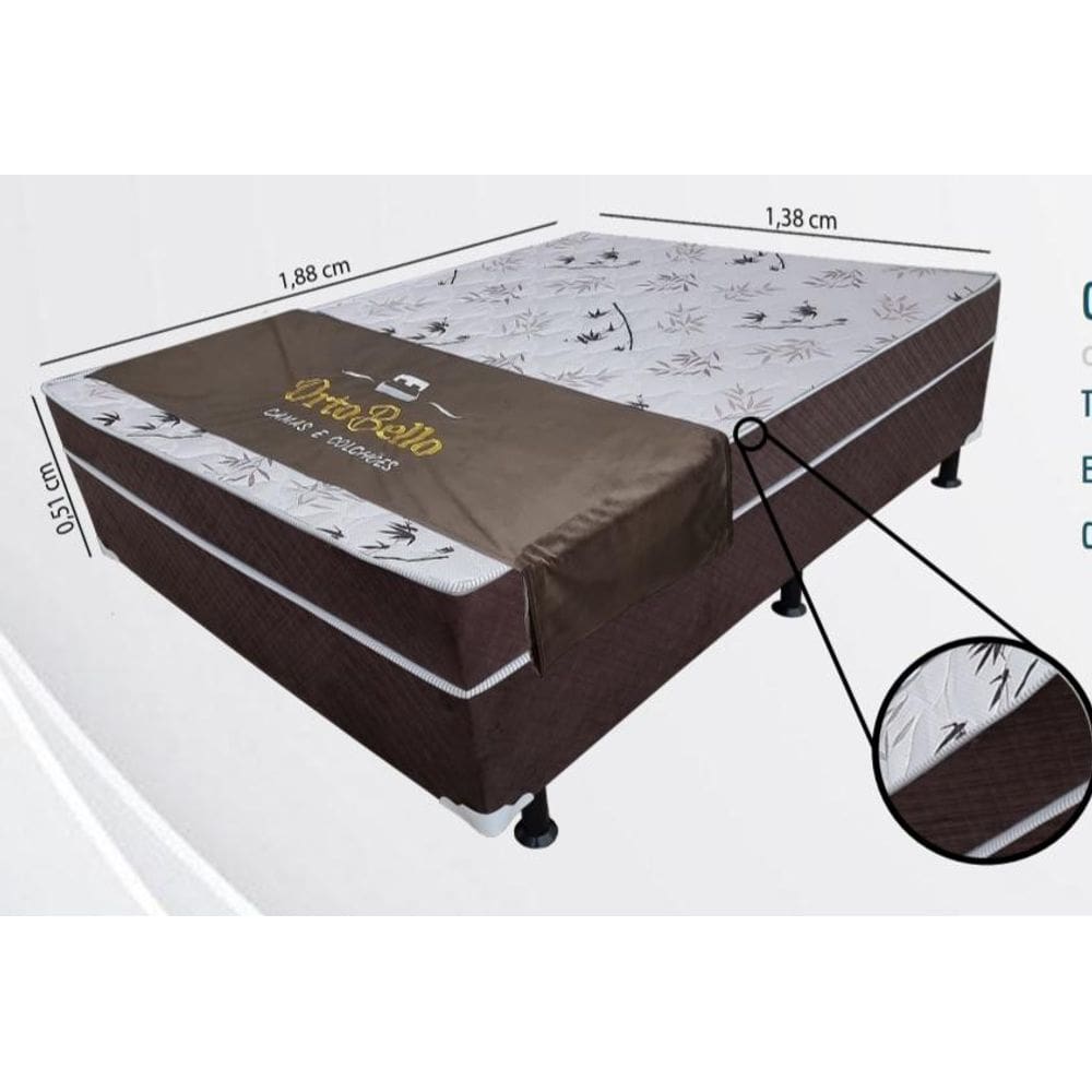 Cama Conjugado Casal D28 Marrom