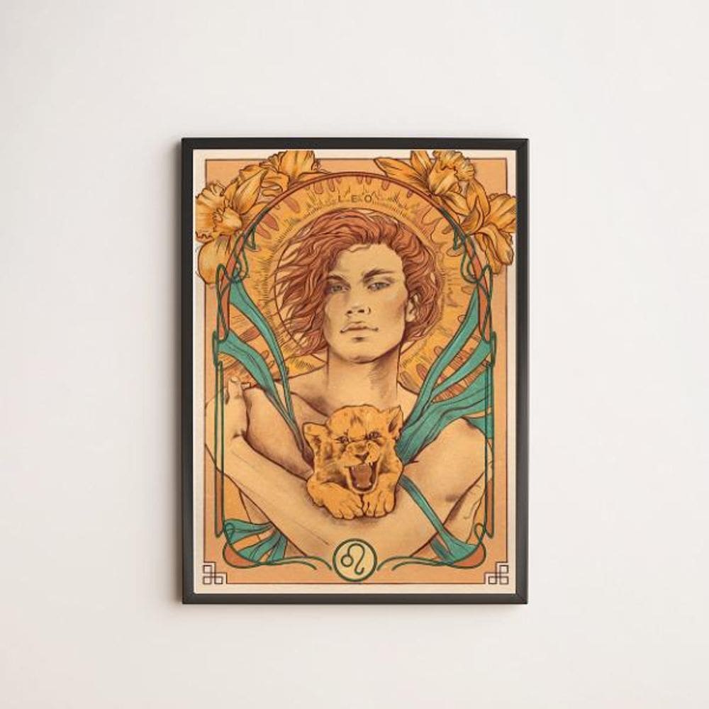 Quadro Vintage Signo Leão