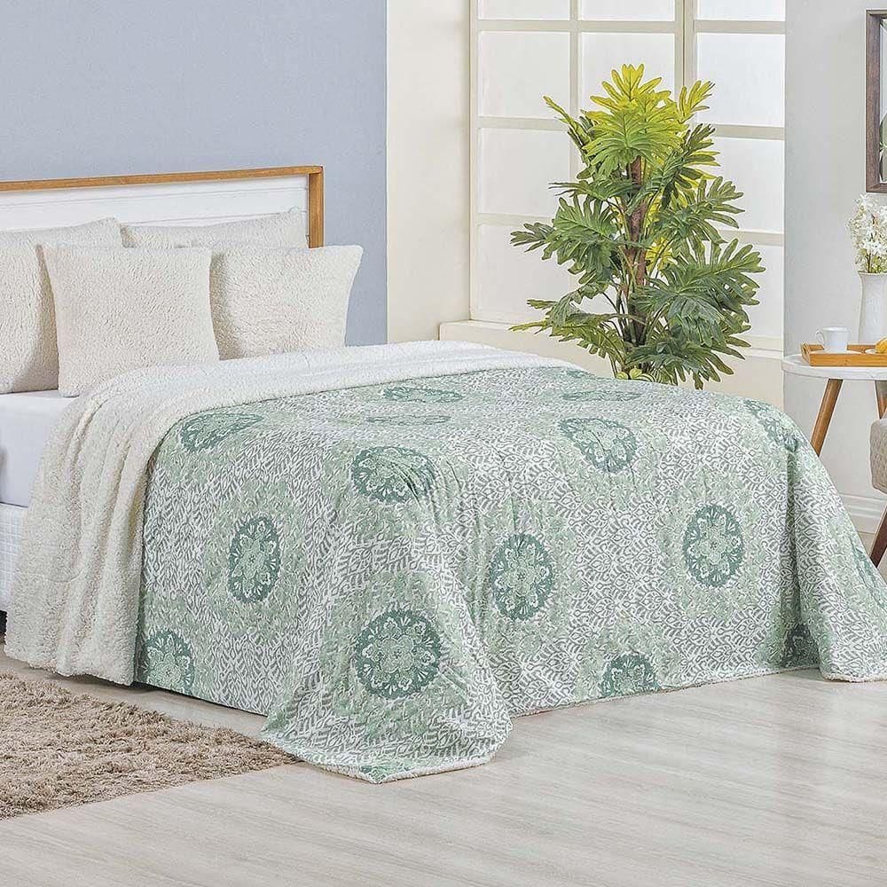 Cobertor Manta Tunes 1 Peça Casal King Manta Sherpa 180 Fios - Lotus - 100% Poliéster