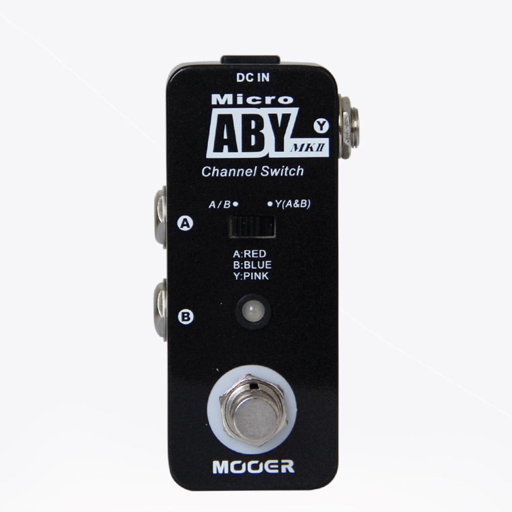 Mooer Micro ABY Chave AB Y True Bypass Jack 1/4 9V