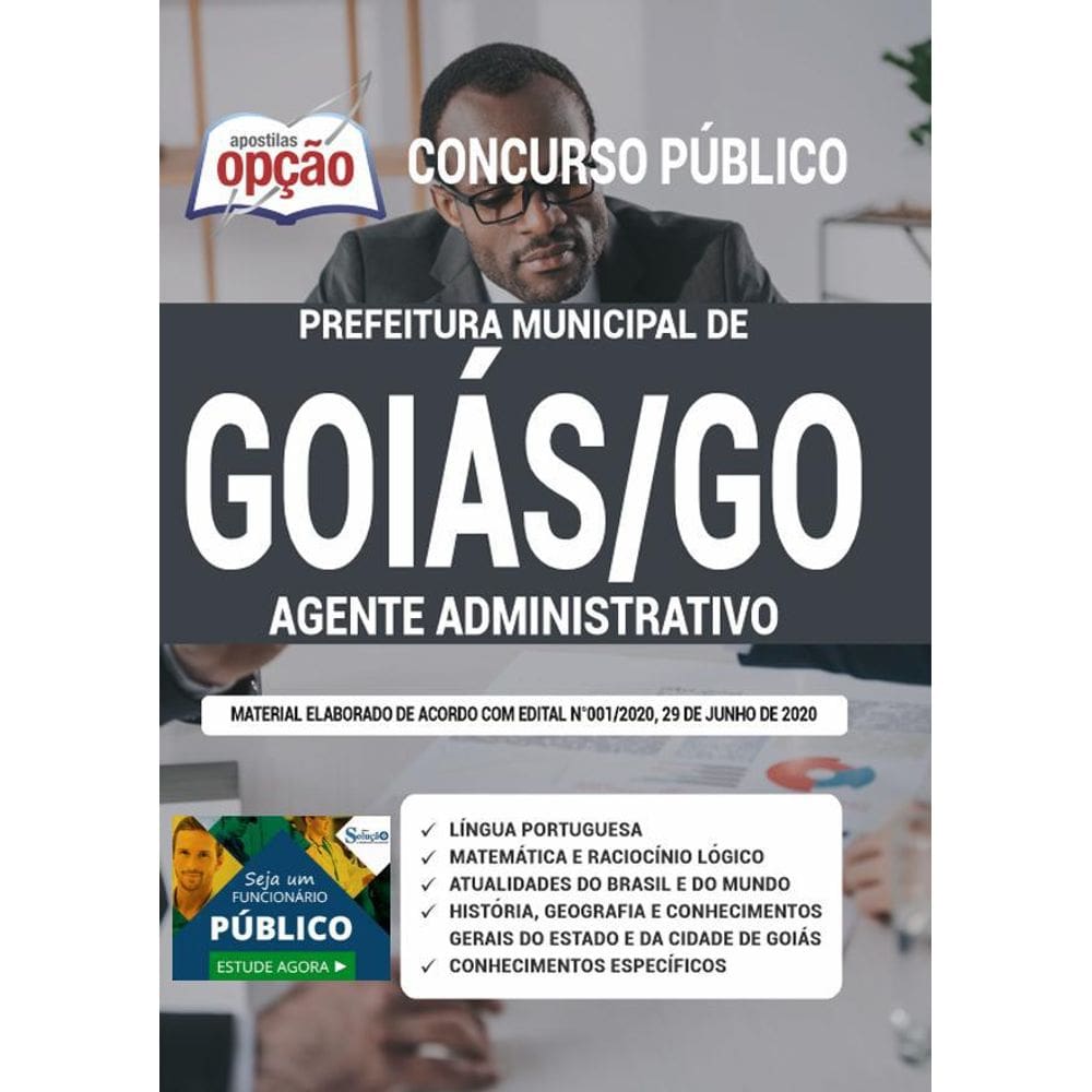 Apostila Concurso Goiás Go - Agente Administrativo
