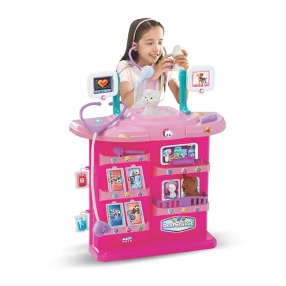 Brinquedo Veterinário Infantil Dra Pet acessórios Magic Toys