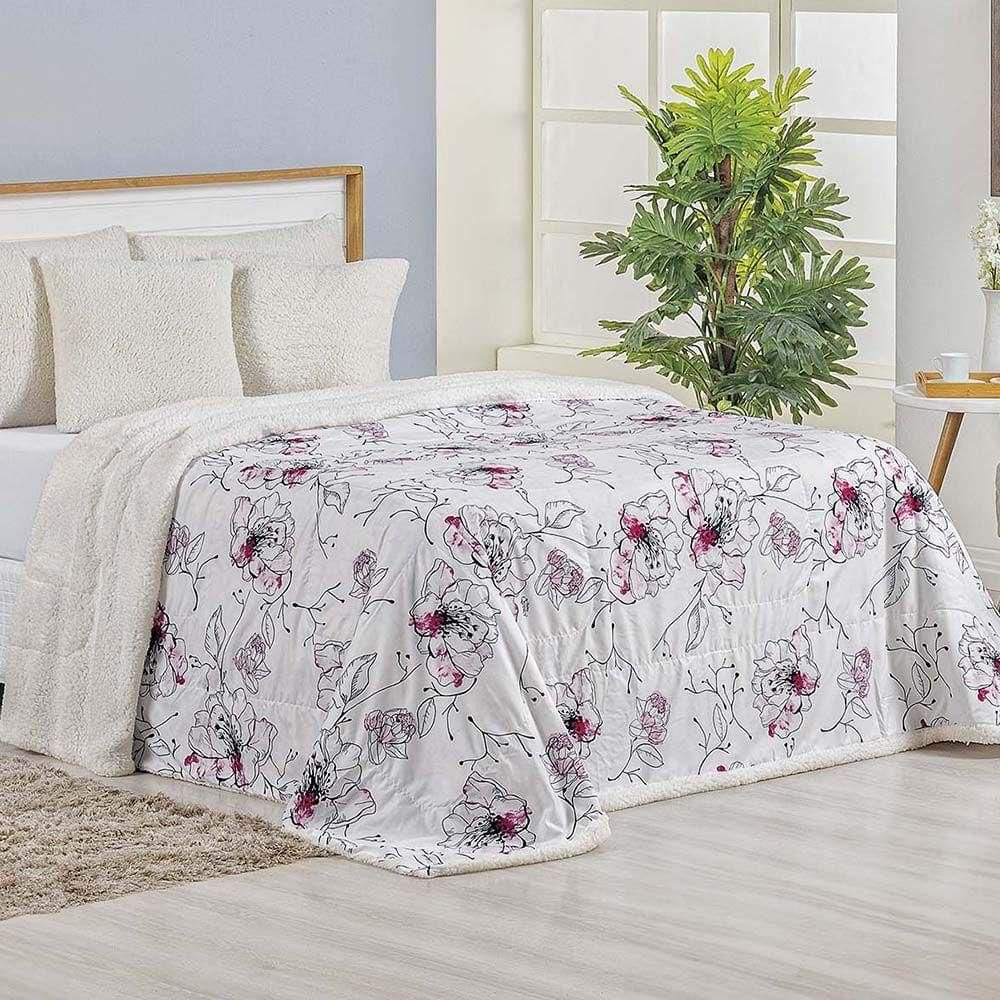 Cobertor Manta Tunes 1 Peça Casal King Manta Sherpa 180 Fios - Malta - 100% Poliéster