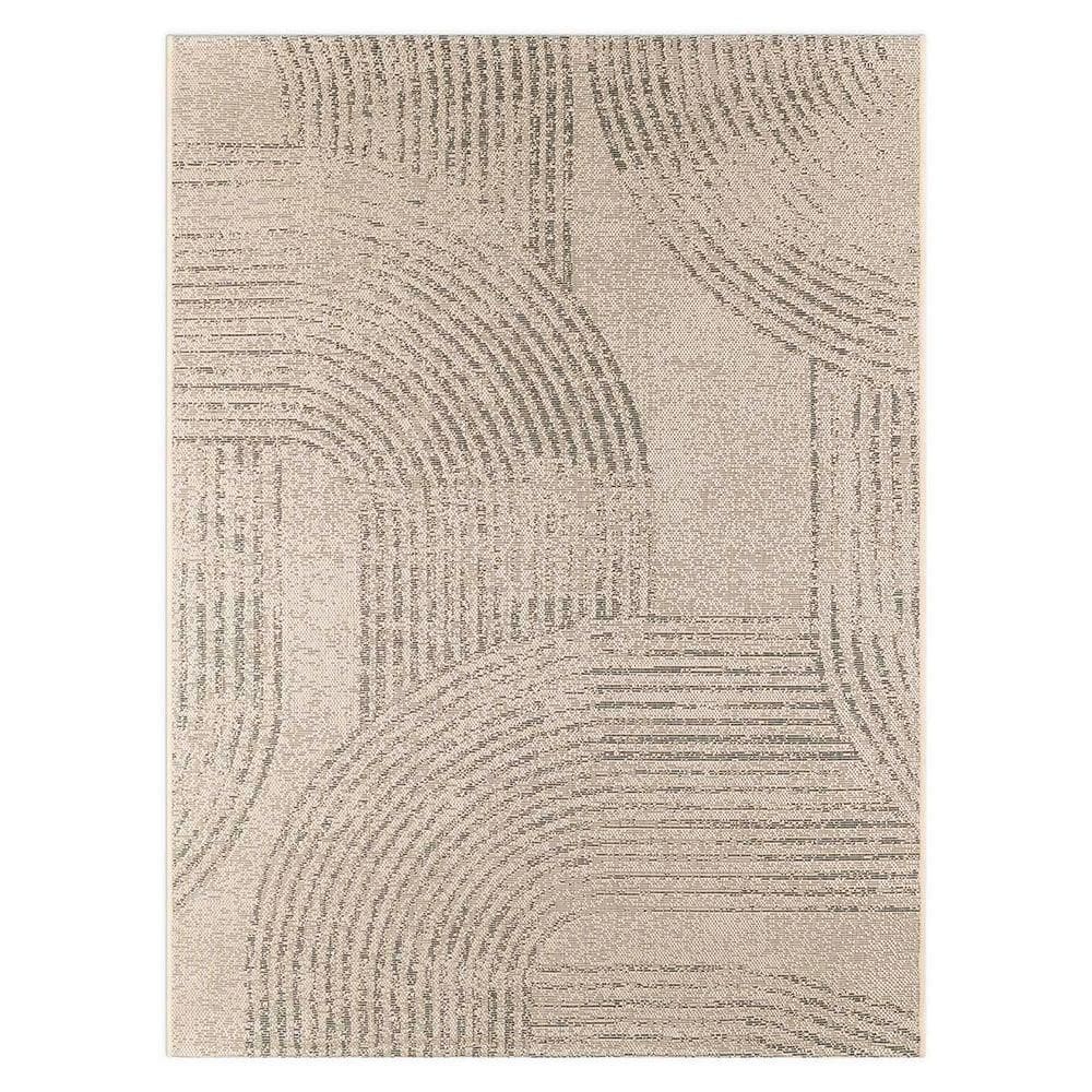 Tapete Sala Sisal Eco-nature Roat 77 Bege-chumbo 1,50x2,00m