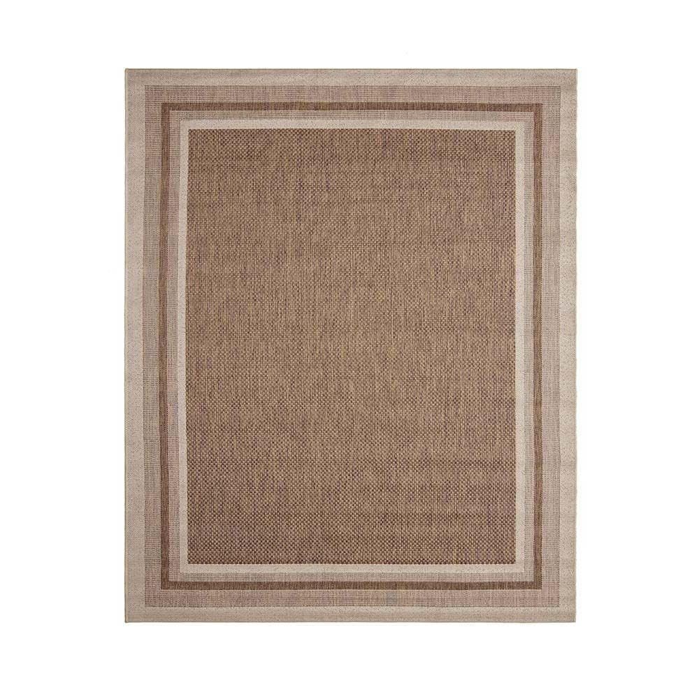Tapete Sisal Eco-nature Moldura 87 Bege-marrom 3,00x4,00m