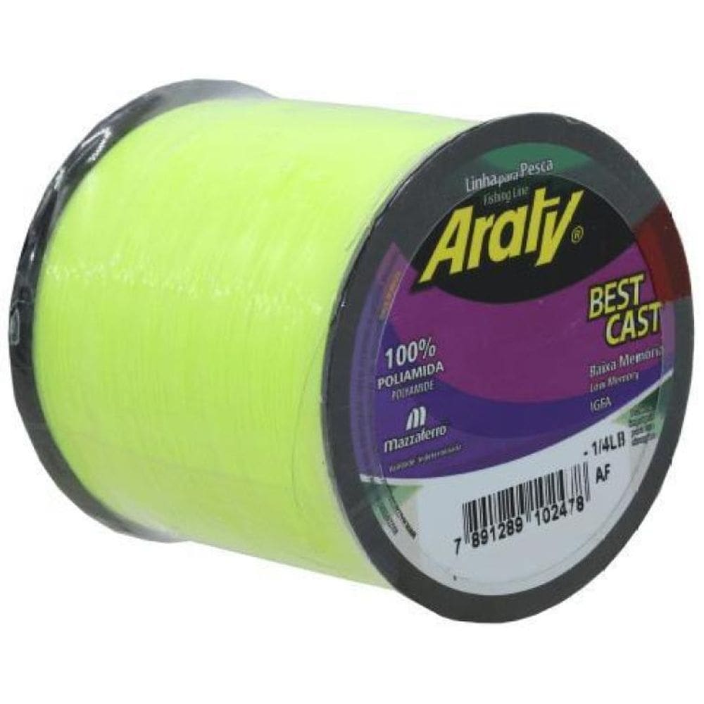 Linha Pesca Araty Best Cast Monofilamento 0,30Mm 1238 Metros