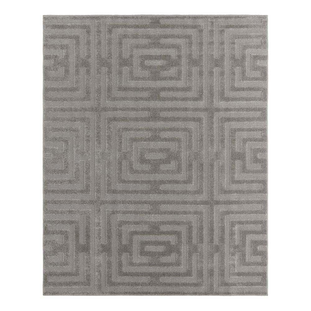 Tapete Para Sala Realce Eden 51 Cinza 2,00x3,00m