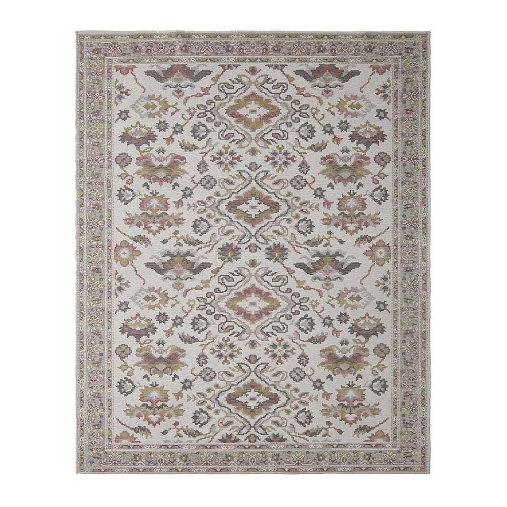 Tapete Para Sala Funcional Medalhao 51 Cinza 1,00x1,50m