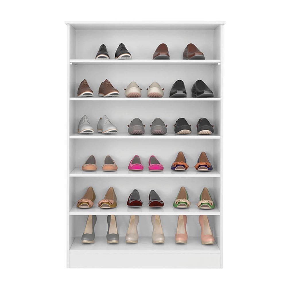 Sapateira com 6 Prateleiras Branco Brilho Granada - ÉdeCasaMóveis
