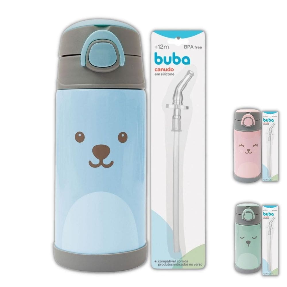 Garrafinha Copo Termico Infantil Gumy 400 Ml Parede Dupla