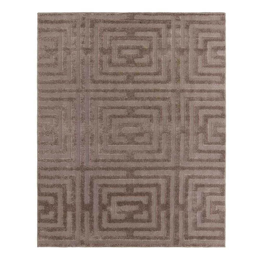 Tapete Para Sala Realce Eden 35 Taupe 2,00x3,00m