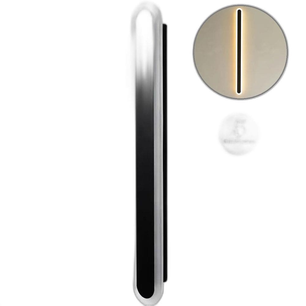 Kit 5 Arandela Linear Acrilico 60 Cm Borda Luminosa Led