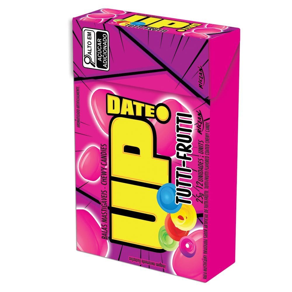 Balas Mastigáveis Up Date Sabor Tutti Frutti 25g