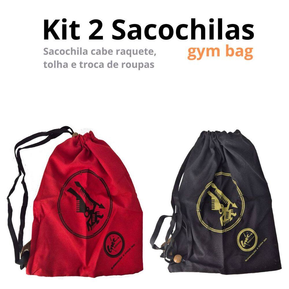 Kit Sacochila 2 Unidades Bag Gym Goóc