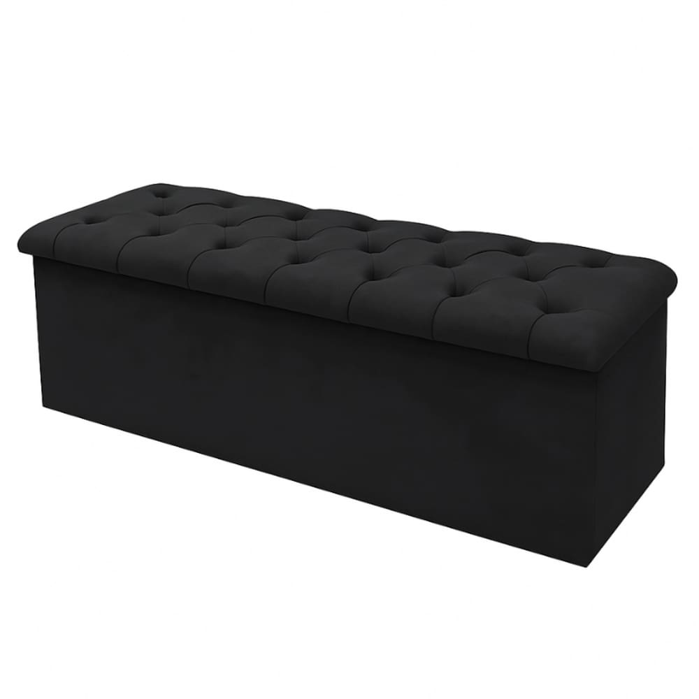 Calçadeira Baú Solteiro 90cm Preto