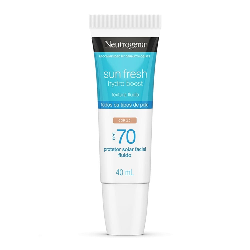 Protetor Solar Neutrogena Sun Fresh Hydro Boost FPS 70 Cor 2.0 40ml